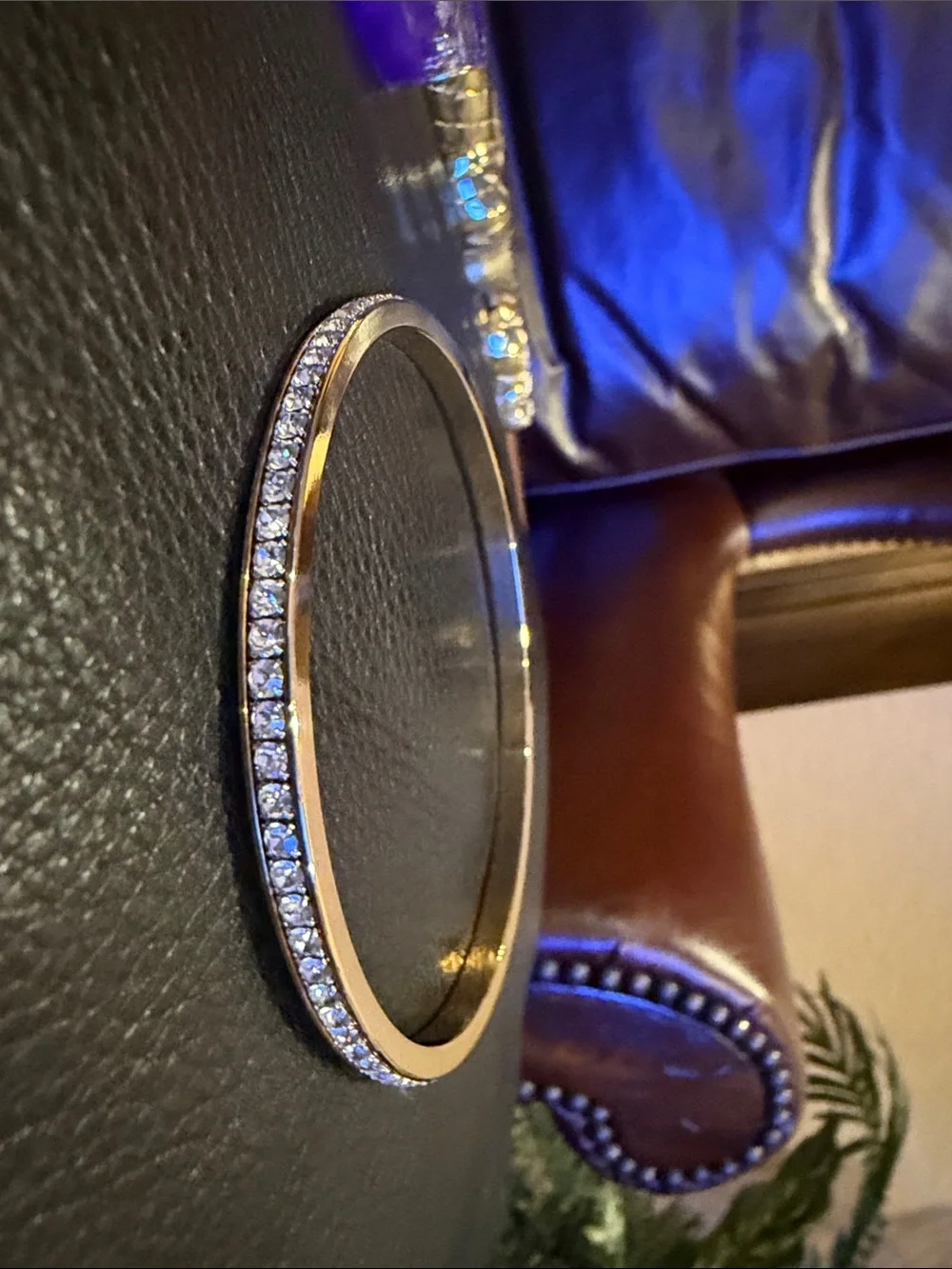 GORGEOUS Gold Plated CZ Bangle Bracelet 💎💎💎💎💎💎💎